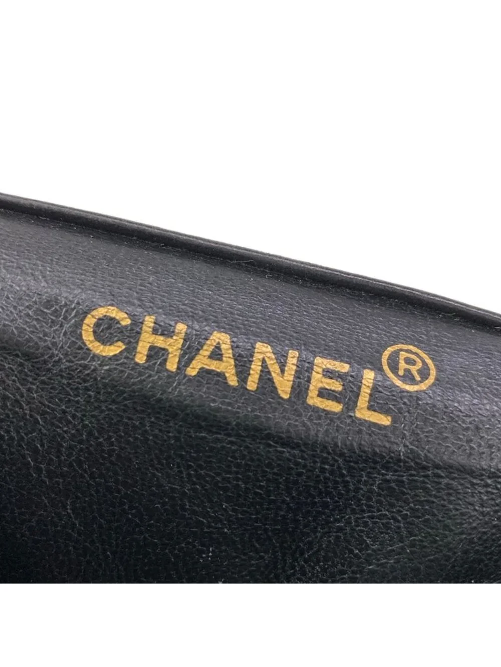 Chanel Backpack Quilted Black Chain Shoulder Gold Lambskin